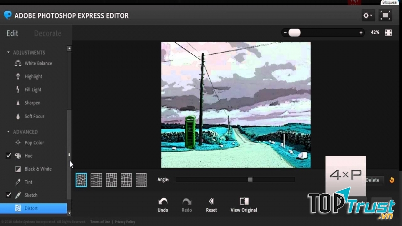 Chỉnh sửa ảnh trên Photoshop Express