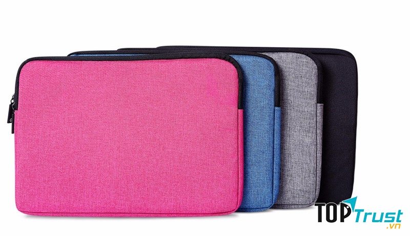 Thiết kế túi ôm sát laptop có mút đệm chống sốc, bảo vệ máy tối ưu khi bị va đập.