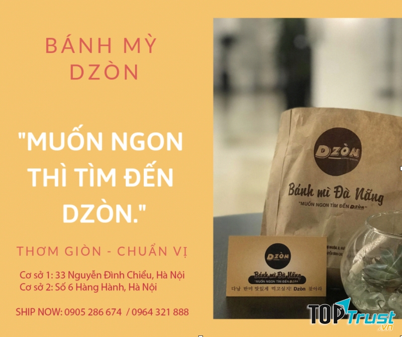 Muốn ăn bánh mì ngon Hà Nội nhất định phải đến với Dzòn