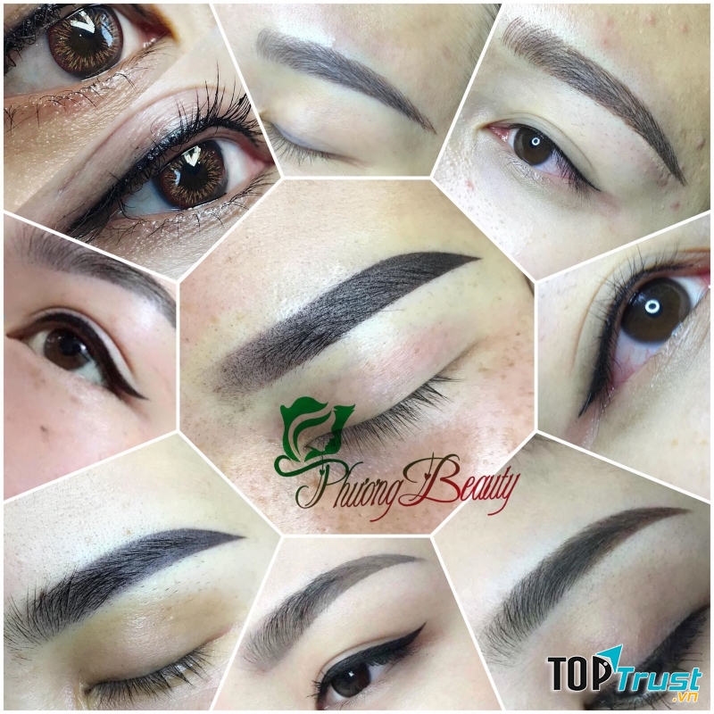 Ngoài dịch vụ phun môi, phun mày tản bột và phun mí mở tròng cũng là một thế mạnh của thẩm mỹ Phương Beauty