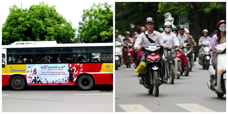 phương tiện di chuyển tới chợ Ninh Hiệp