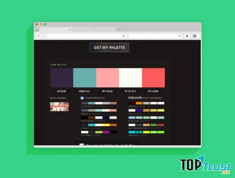 Giao diện trang Pictaculous