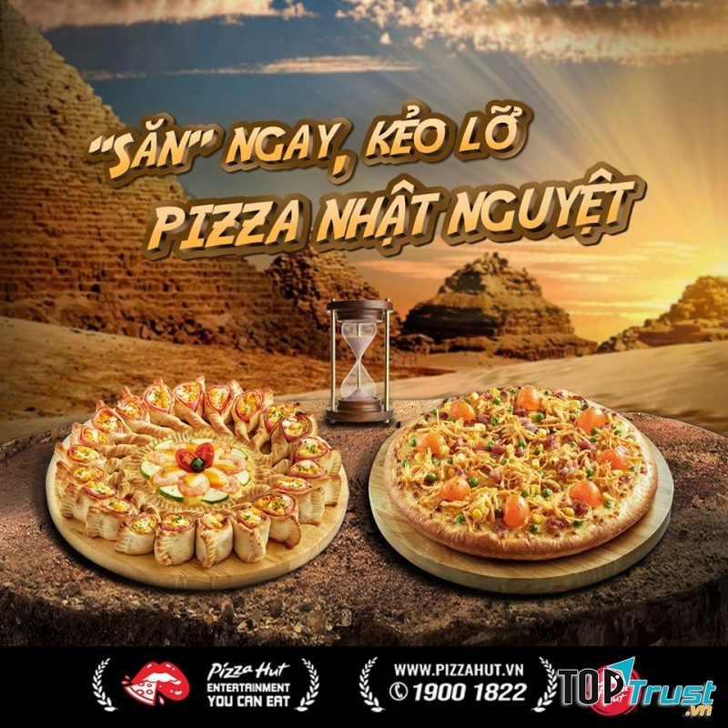 Những chiếc bánh pizza của thương hiệu này luôn nhận được sự hài lòng từ thực khách, với vỏ bánh giòn, không quá cứng, phần nhân đầy đặn với thật nhiều toppin