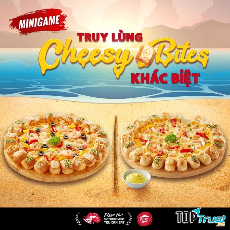 Viền phô mai béo thơm mà không bị ngấy. Nhân bánh đầy đặn với các loại rau củ và đặc biệt là hải sản rất tươi ngon, thấm vị. ﻿