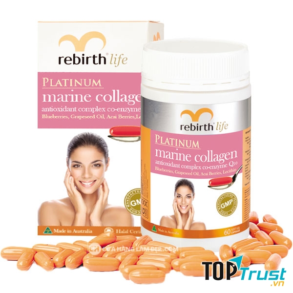 Viên Uống Platinum Marine Collagen Rebirth Life