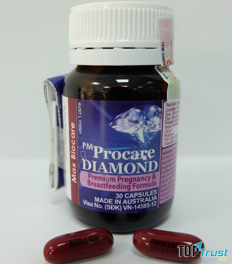 Công thức của PM Procare/PM Procare diamond được tính toán rất cẩn thận để phù hợp cho mẹ bầu