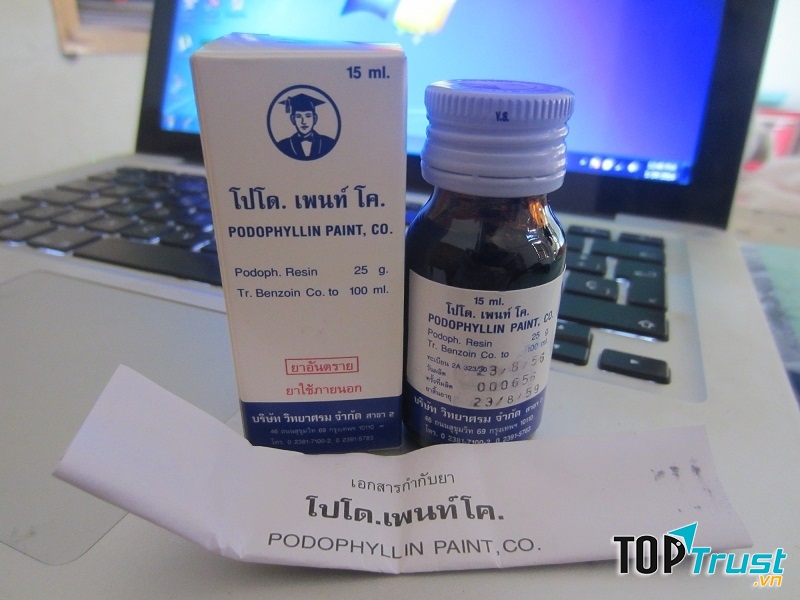 Podophyllin có xuất xứ từ Thái Lan
