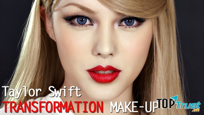 Pony trong video make up theo phong cách của ca sĩ Taylor Swift ( nguồn internet) link channel của Pony www.youtube.com/channel/UCT-_4GqC-yLY1xtTHhwY0hA