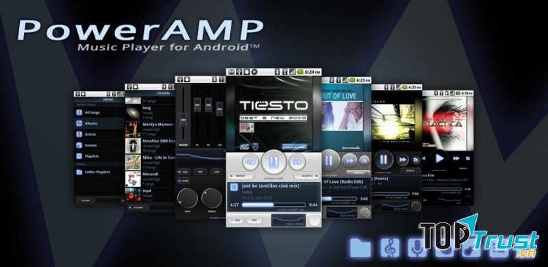 Poweramp là một trong những những ứng dụng hay nhất dành cho Android