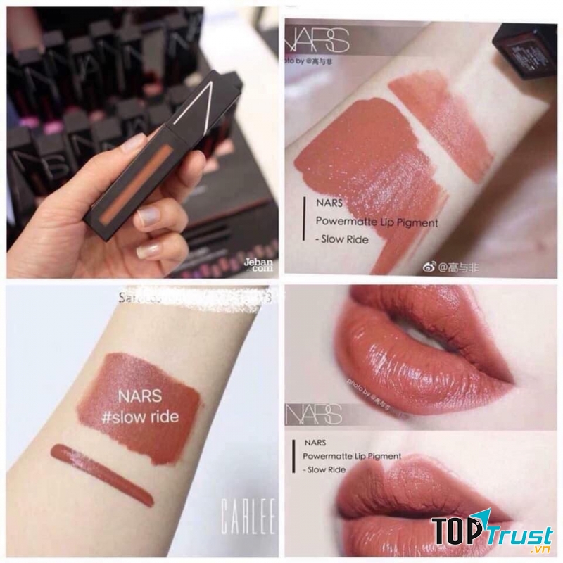 Trong đó có son NARS Slow Ride Lấy cảm hứng từ dòng nhạc Rock’n Roll sôi động, với gương mặt đại diện lag Hadid và Justin Gossman, những sắc màu son NARS với sự quyến rũ và mới lạ tựa như một bản hòa nhạc ấn tượng nhất mà bạn chưa bao giờ được thưởng thức.