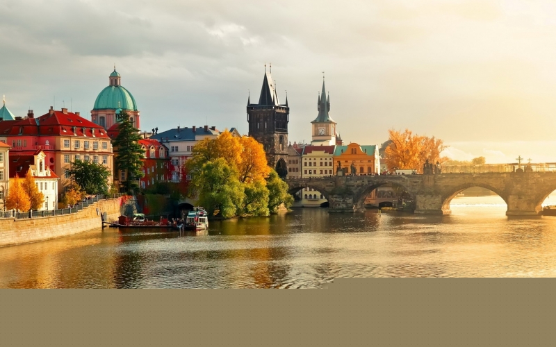 Hoàng hôn trên một góc thành phố