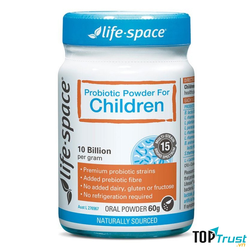 Probiotic Powder For Children 60g - Men vi sinh Úc cho trẻ trên 3 tuổ