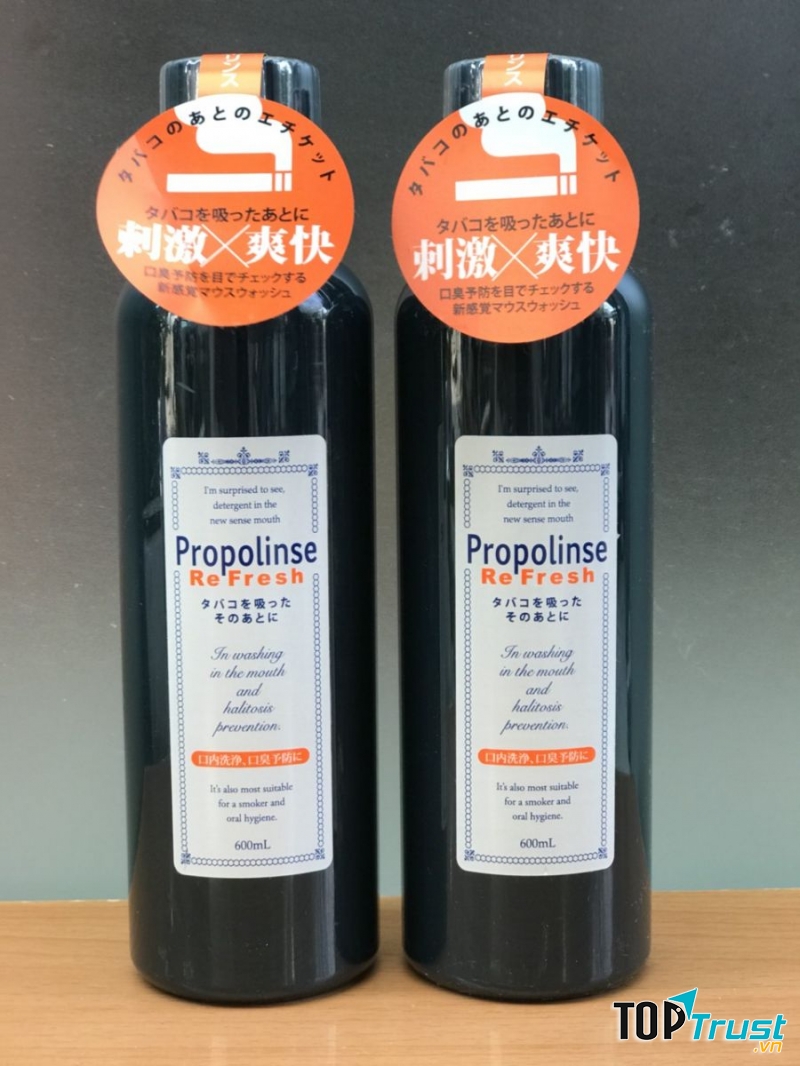Nước súc miệng propolinse màu đen là sản phẩm dành riêng cho người hút thuốc
