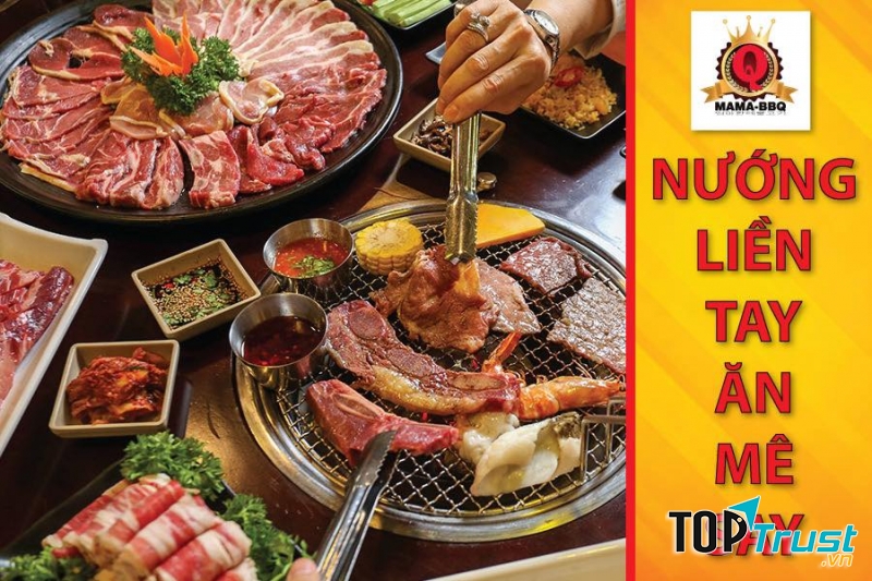 Bàn nướng tại nhà hàng