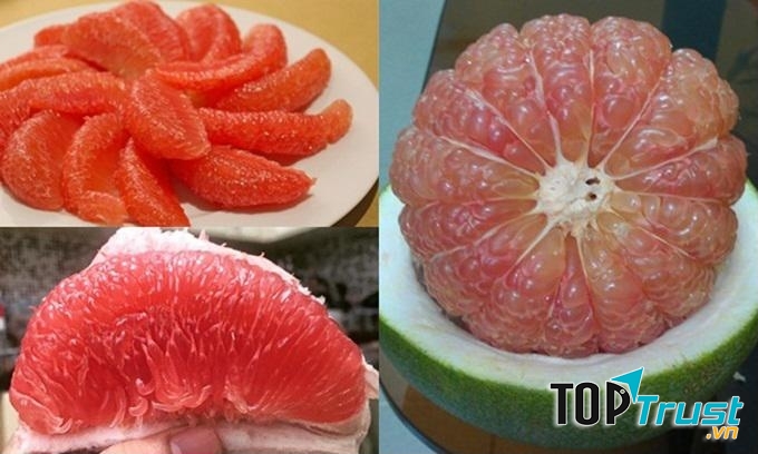 Bưởi đào thơm ngon, thanh mát.