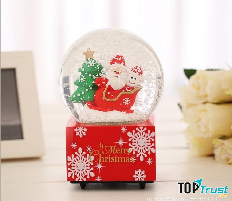 Quả cầu tuyết ông già noel