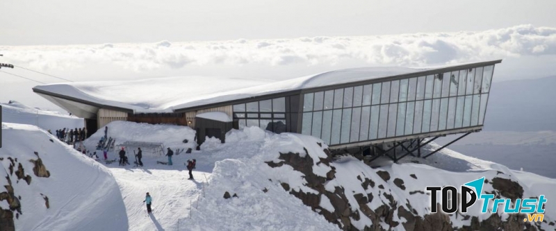 Quán cafe Knoll Ridge ở đảo Tongariro, New Zealand