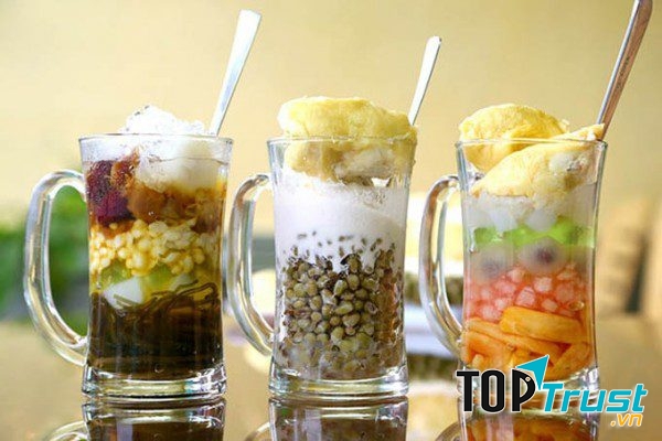 Chè hoa quả, chè thập cẩm, chè sầu… với hương vị đặc trưng, hội chị em tha hồ lựa chọn ạ.