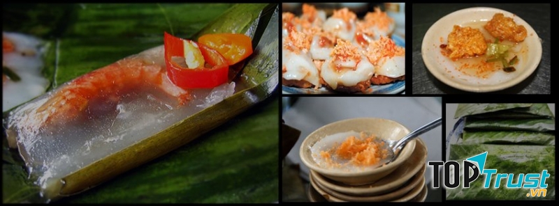 Các loại bánh của quán Chi