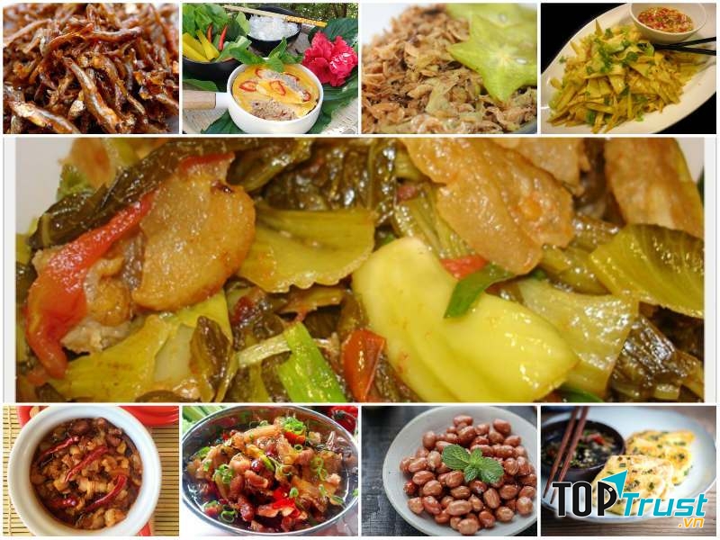 Món ăn tại quán cơm Tài Em