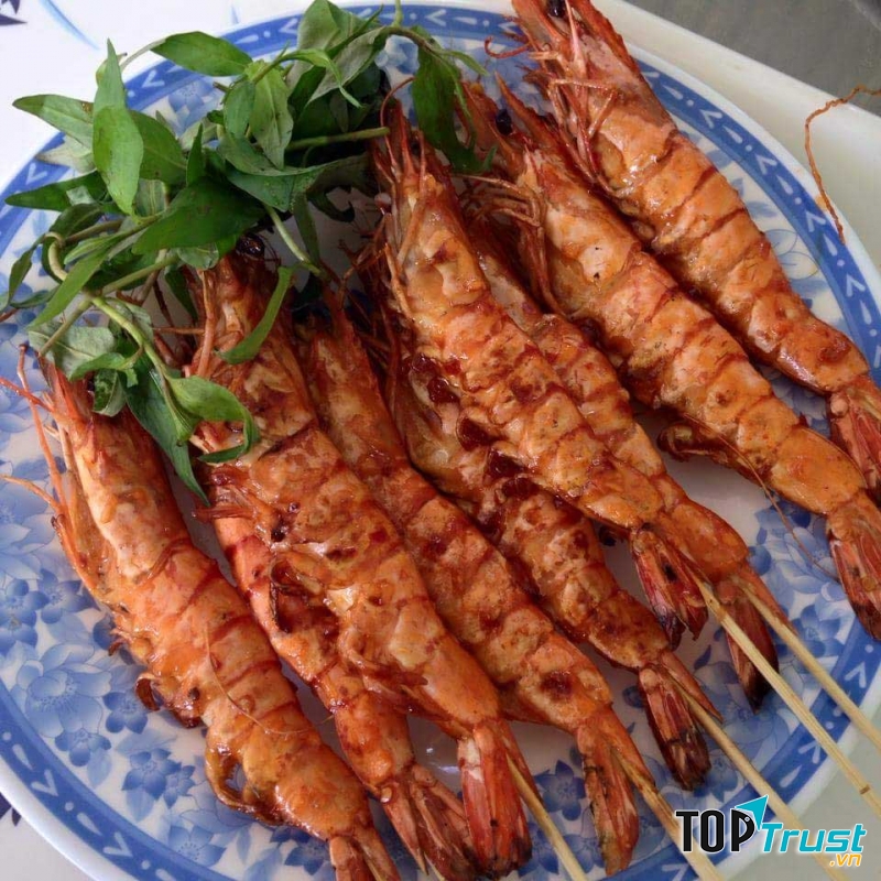 Tôm nướng quán Khói
