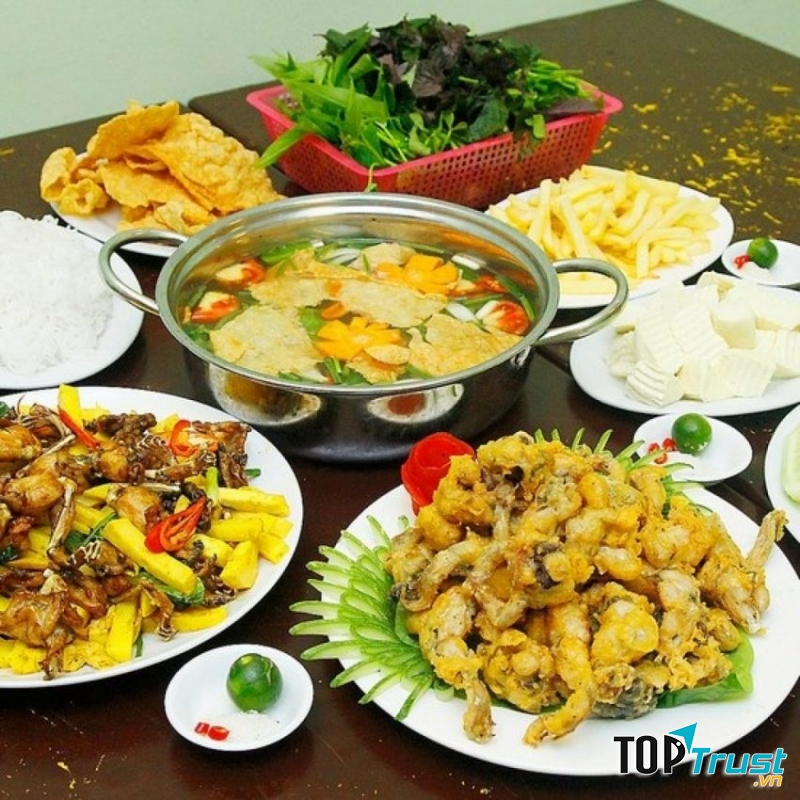 Các món ăn từ ếch được chế biến đa dạng