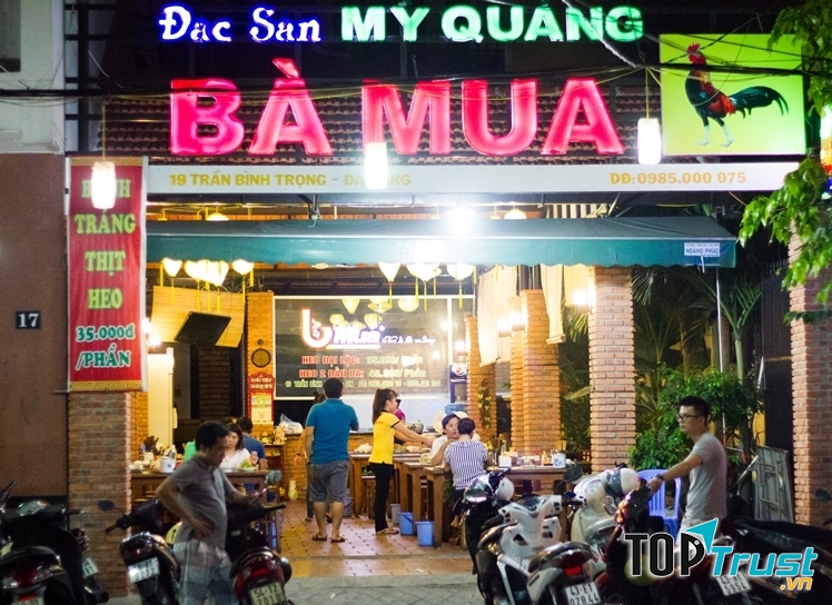 Một cơ sở của quán mỳ Quảng Bà Mua