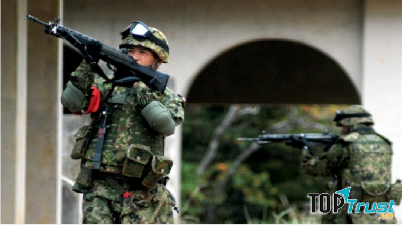 Quân phục ngụy trang của lực lượng phòng vệ mặt đất Nhật Bản