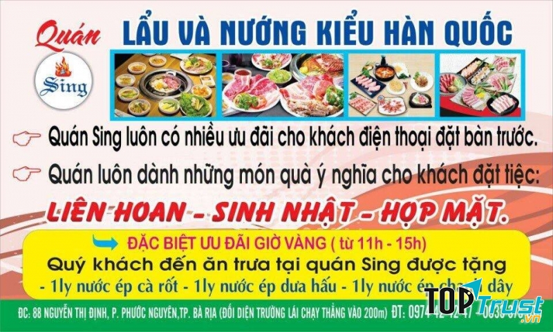 Thông tin quán