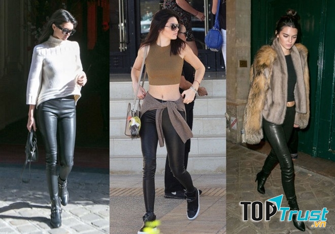 Quần skinny da trước hết là góp phần mang đến một vóc dáng thon gọn quyến rũ cho người mặc