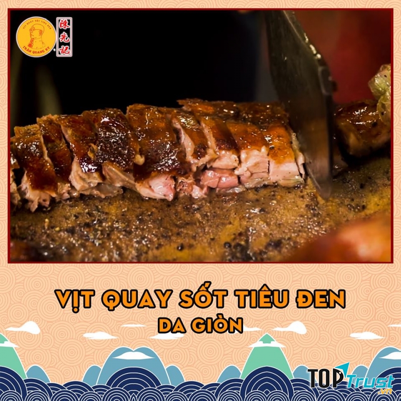 Quán Trần Quang Ký – Vịt quay sốt tiêu đen