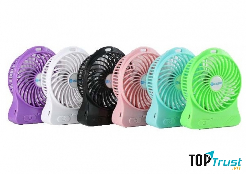 Quạt mini đa dạng về màu sắc