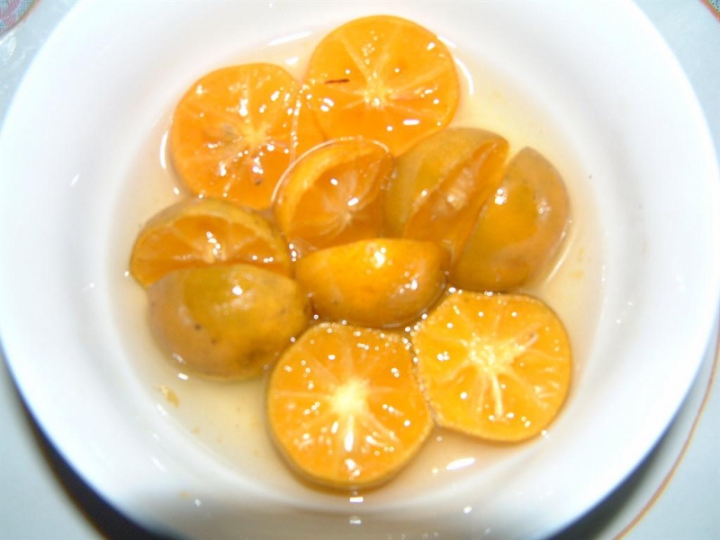 Quất hấp mật ong ( đường phèn)