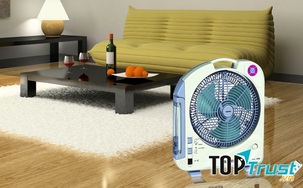 Quạt tích điện Senko XTC-168B làm mát không gian ngay cả khi mất điện