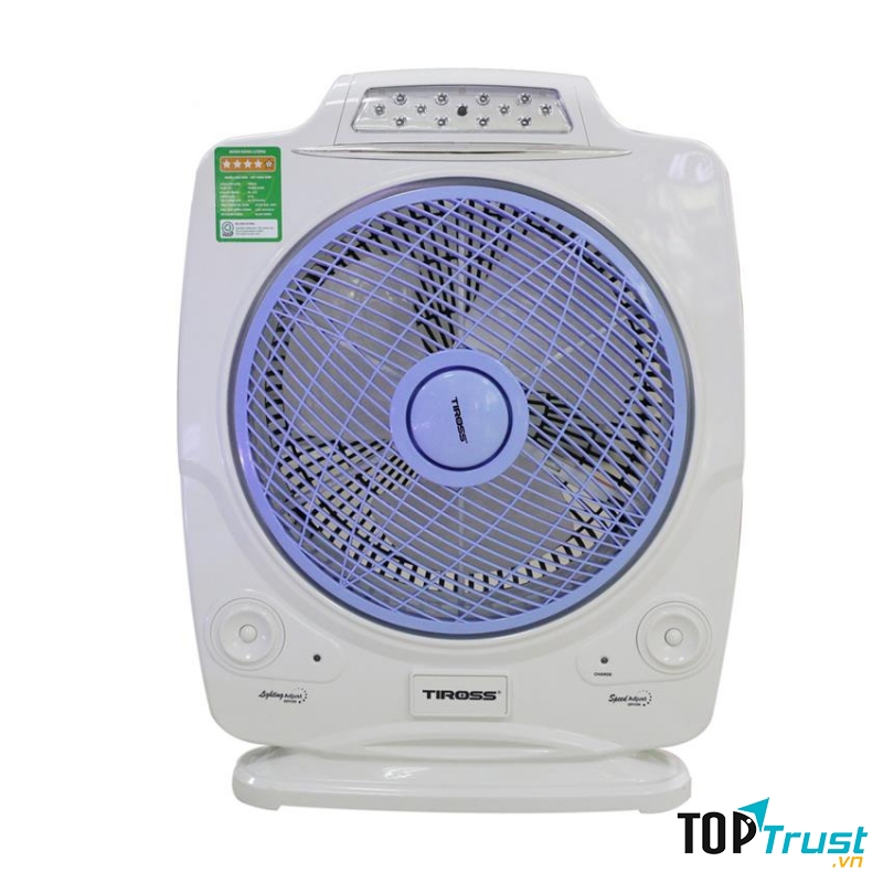 Quạt sạc tích điện có đèn Tiross TS917