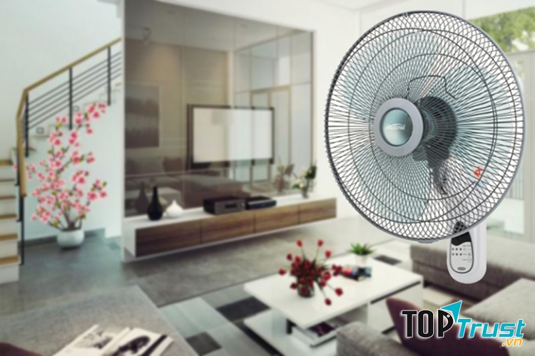 Quạt treo tường Korea King KWF-1680R làm mát không gian rộng