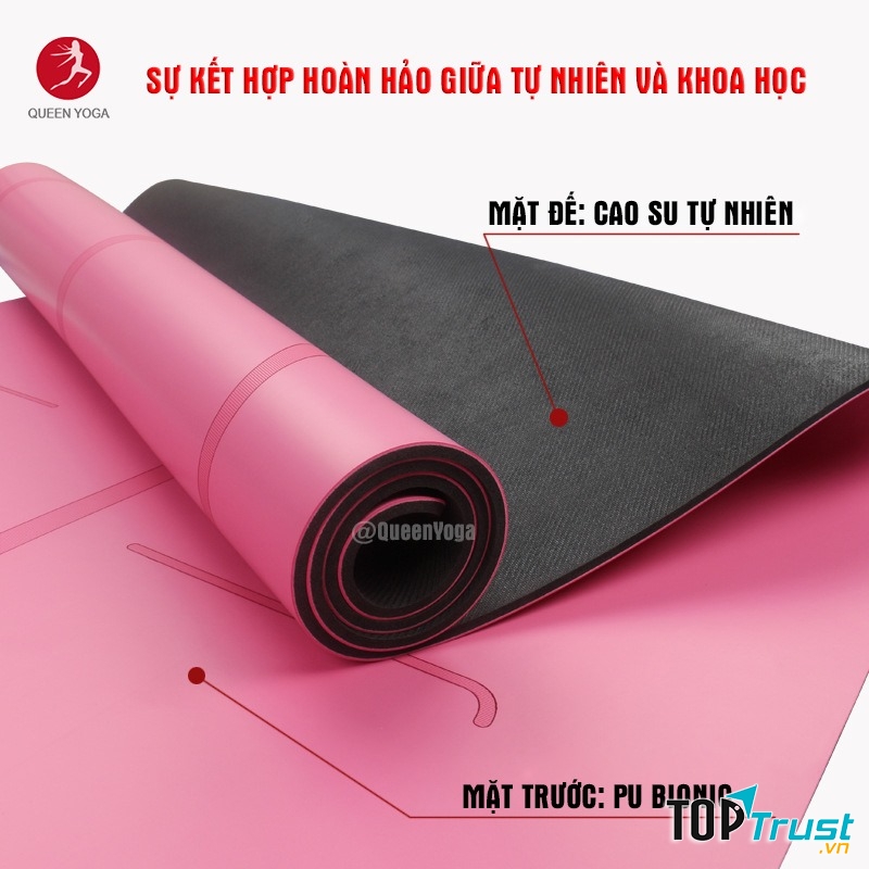 Thảm tập Yoga cao su tự nhiên định tuyến Bai Shang Mei