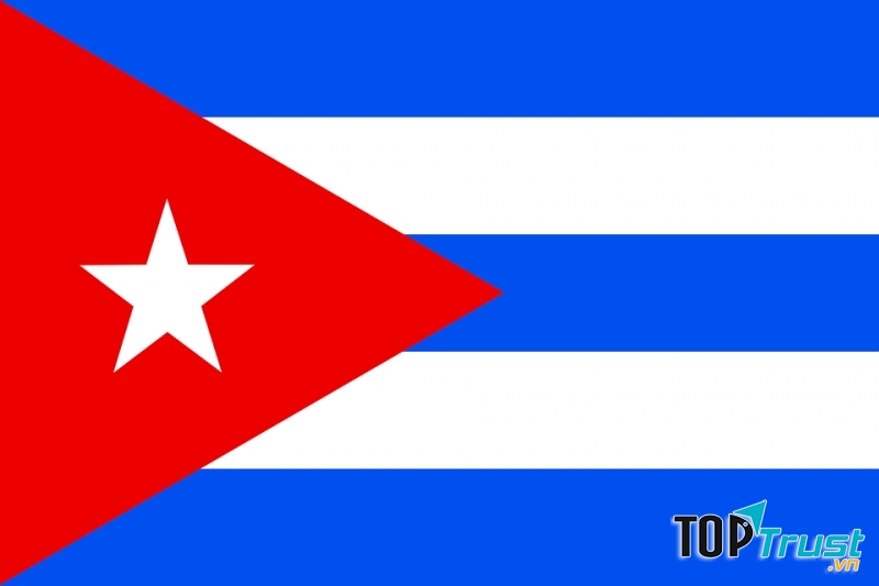 Cờ của Cuba - một trong 2 nước bị cấm nhập khẩu Coca-Cola