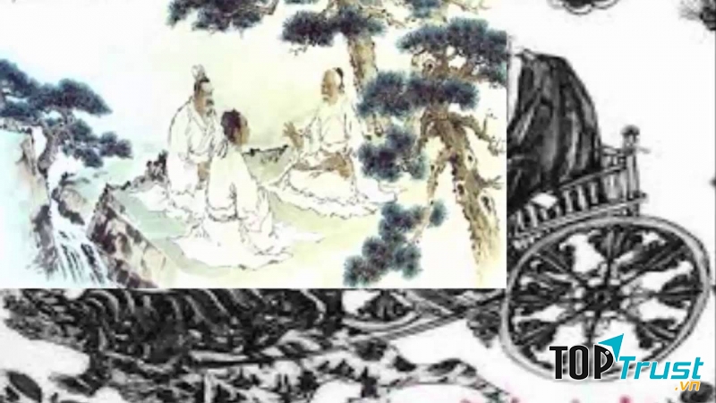 Bức tranh vẽ Quỷ Cốc Tử