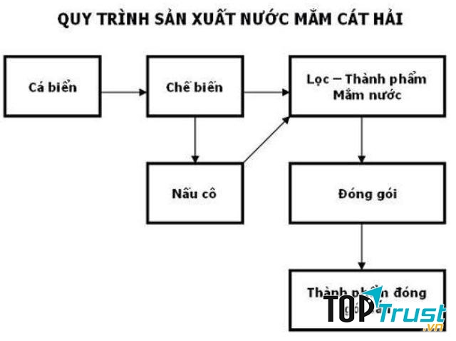 Quy trình sản xuất nước mắm Cát Hải