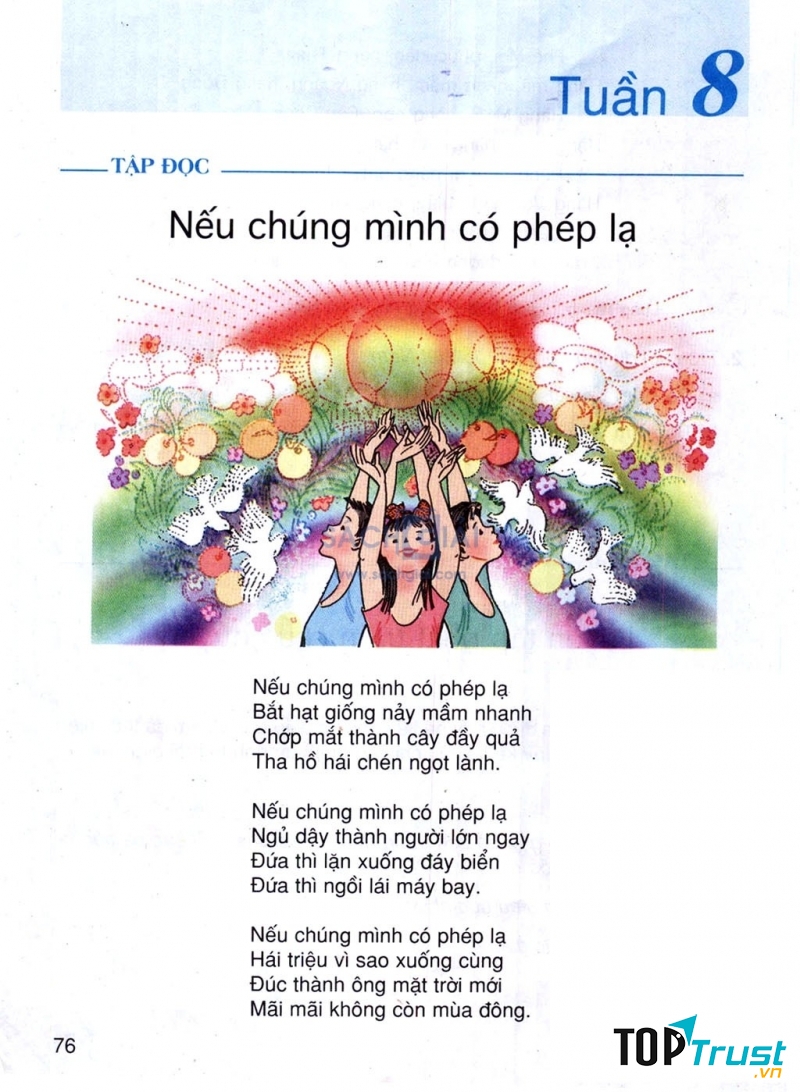 Một bài thơ rất hay trong tiết Tập đọc
