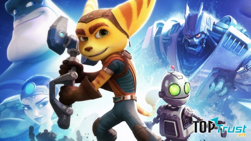 Du ngoạn qua vô số hành tinh khác nhau với game Rachet & Clank