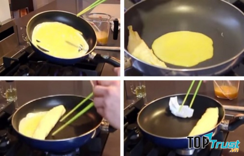 Món trứng cuộn thơm ngon và đẹp mắt