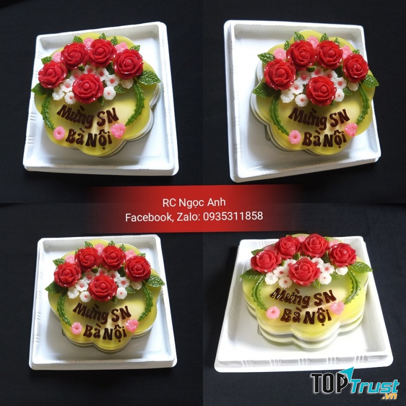 Bánh sinh nhật rau câu Ngọc Anh