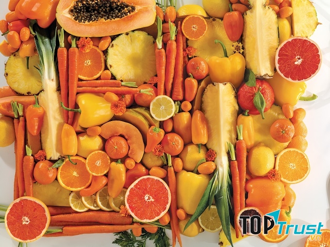 Rau củ quả màu cam