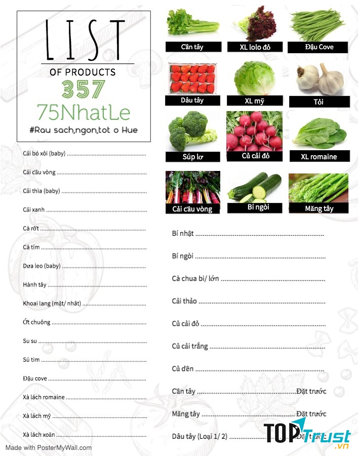 Rau Sạch - An toàn 357 Huế