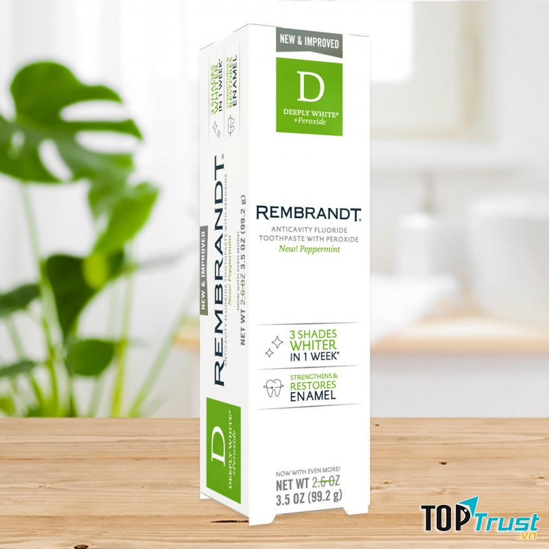 Rembrandt Plus Deeply White + Peroxide Whitening Toothpaste