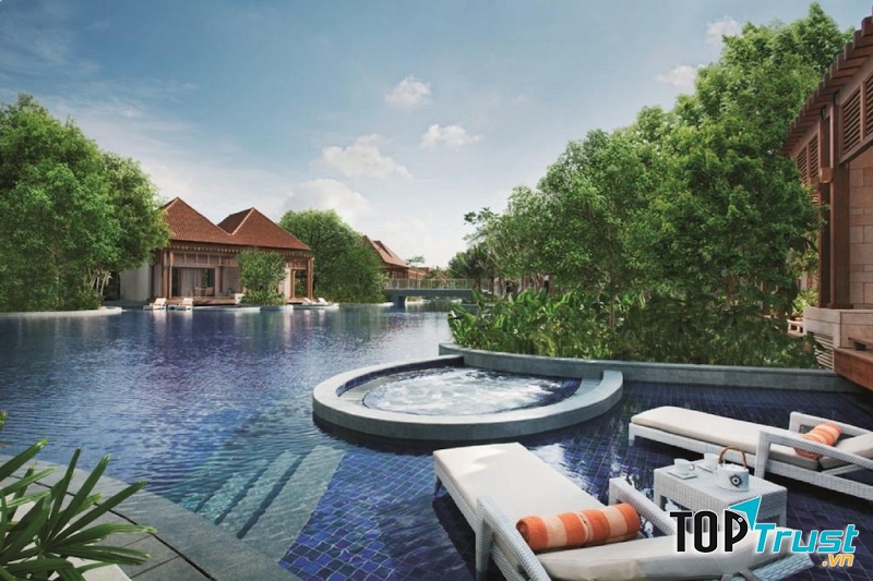 Khu biệt thự sang trọng cùng hồ bơi rộng rãi