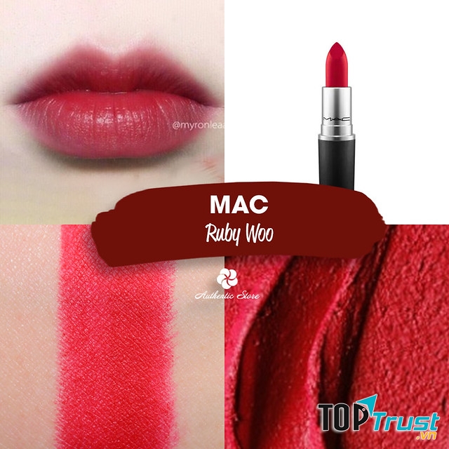 Màu son Ruby Woo huyền thoại của MAC Retro Matte
