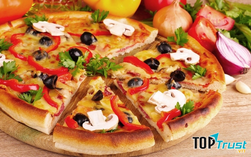 Pizza nấm, phô mai